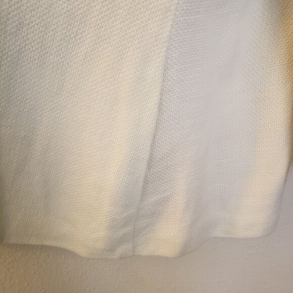 Eileen Fisher White Linen/Cotton Blend Open Front A-Line Jacket Size L* GUC - Picture 4 of 11